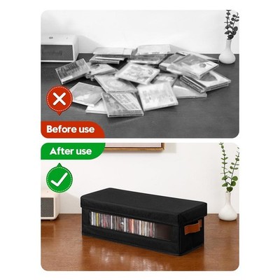 CD-Aufbewahrungsbox Mit Sichtfenster, DVD-Hüllenhalter Für DVDs Und CDs