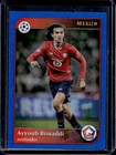 2024-25 Topps Merlin Chrome UEFA Ayyoub Bouaddi Blue Refractor #101/150
