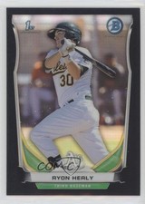 2014 Bowman Prospects Chrome Black Refractor 74/99 Ryon Healy #BCP61 sh7