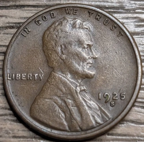 1925 S Lincoln Wheat Cent - AU