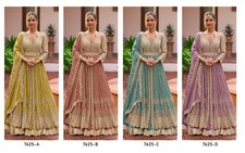 Indian Bollywood Anarkali Salwar Gown Designer Kameez Pakistani Lehenga Dress