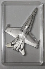 2024 Liberia Fighter Jet (F-18) 1 oz .999 Silver Coin - 999 Mintage