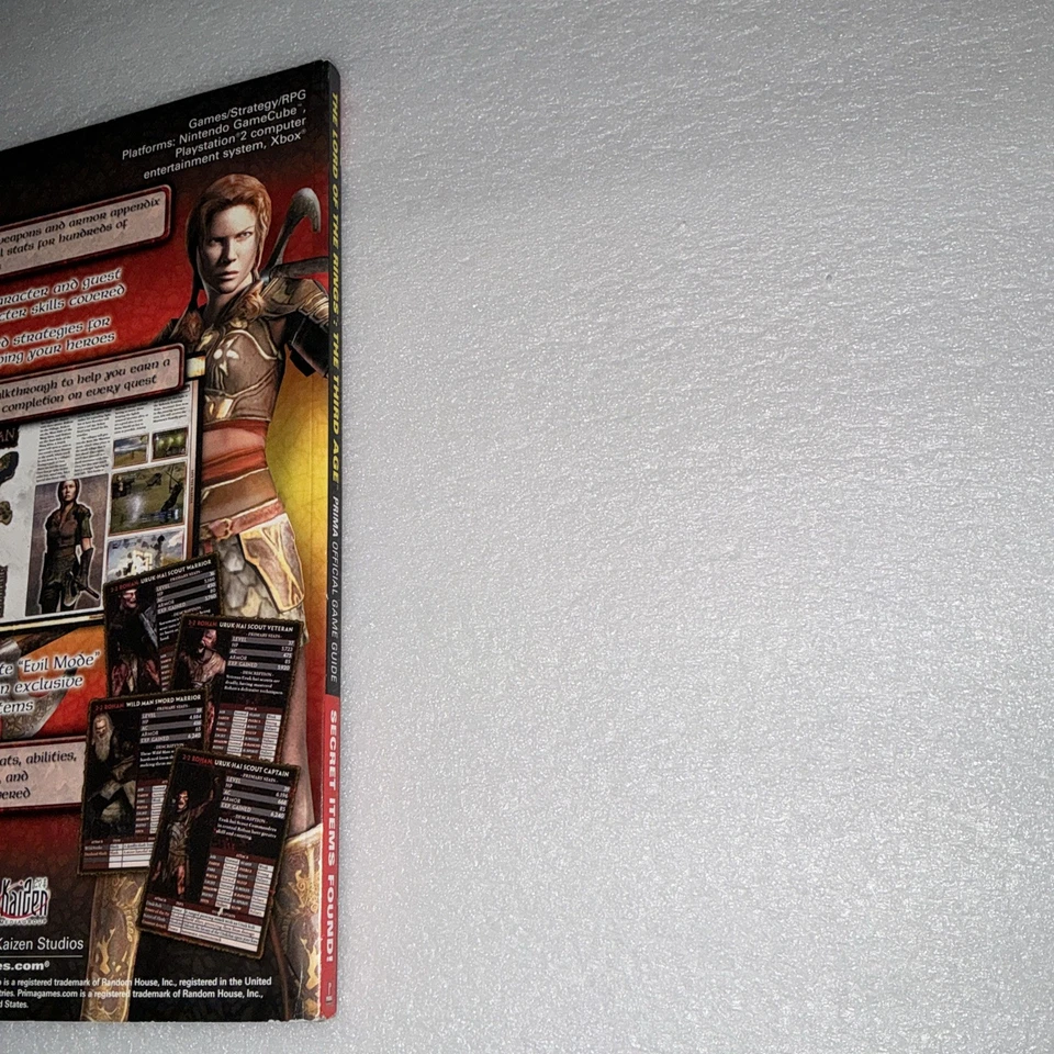 The Lord of the Rings: The Third Age | Prima Official Game Guide + 36 Cards VGC - Image 3 of 4