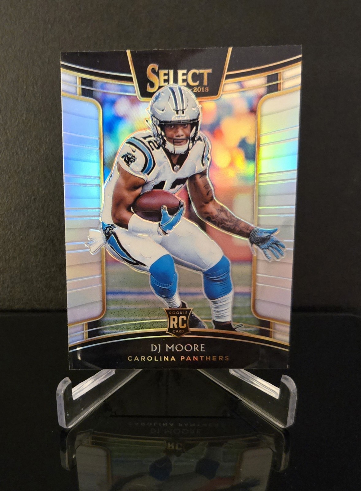 DJ MOORE RC 🔥 SP 2018 Panini Select Concourse Silver Prizm Rookie Card No. 84