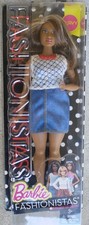 Barbie Fashionistas Doll #32 Dolled Up Denim Curvy Latina 2015 Mattel DPX68 New