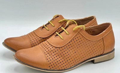 Men's business lace-up shoes derby leather brown lace-up shoes size 40