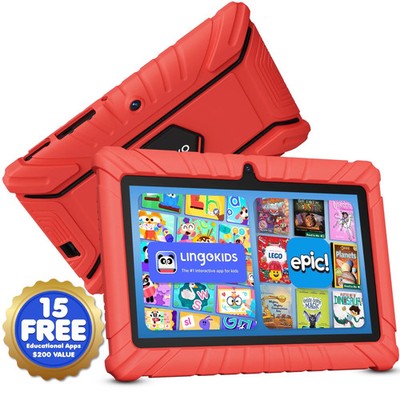 Contixo V8-red Tablet 7  32gb Android Red With Parental Control