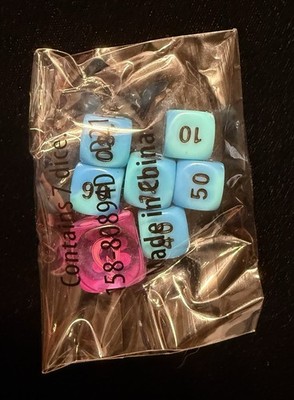 Pokemon Evolving Skies ETB 7 Dice Set New Pink Blue