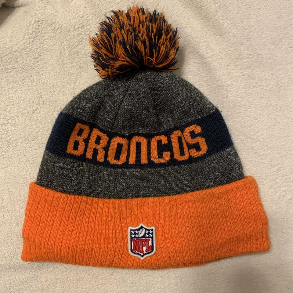 New Era Denver Broncos Winter Beanie Snow Ski Hat Cap Adult One Size - Image 2 of 4