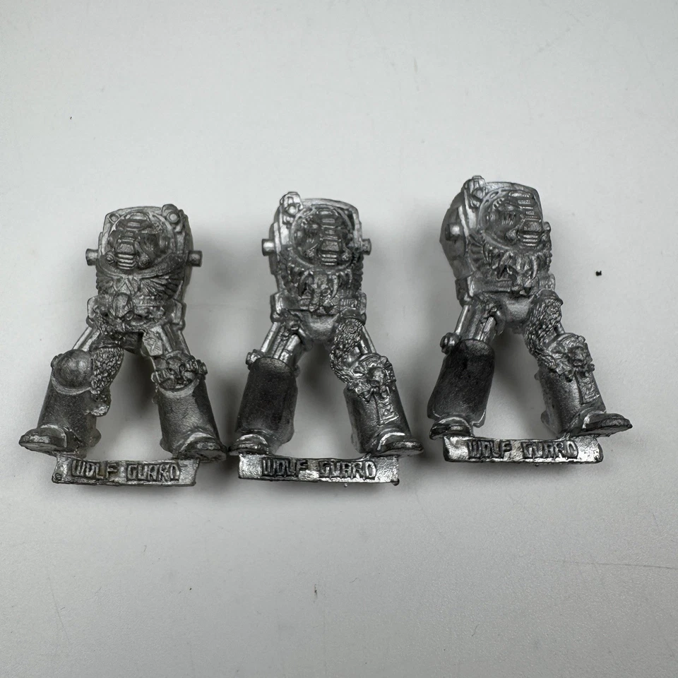 Vintage Games Workshop 40K Wolf Guard Terminators 1992 Metal With Spare Arms - Image 2 of 4