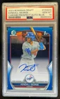 2023 Bowman Draft Kendall George Chrome Auto Blue Refractor 1st #75/150 PSA 10
