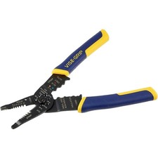 IRWIN VISE-GRIP Wire Stripper, 8 inch, Cuts 10-22 AWG, Plier 8-inch, Blue 