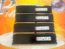 Kingston HyperX FURY Black 32GB Kit (4x8GB) 2400MHz DDR4 CL15 DIMM Desktop Ram