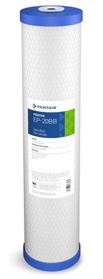 Filter Cartridge 20 x 4.5 Carbon Block Pentair Pentek EP-20BB Water Blue