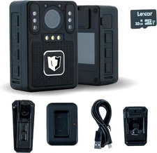 4K Body Camera with Audio and Video Recording - Police Body Worn Camera | 140...
