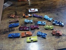 Lot Of 18 VINTAGE Diecast Cars. Hot Wheels. Tootsie Toys . Rare. As-is