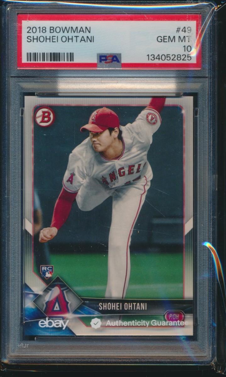 スポーツ選手 2018 Bowman Shohei Ohtani #49 PSA 10 SHOHEI OHTANI/OTANI 2018 BOWMAN #49 LA ANGELS Rookie Card