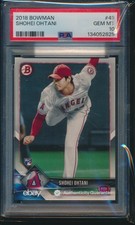 PSA 10 SHOHEI OHTANI/OTANI 2018 BOWMAN #49 LA ANGELS Rookie Card RC GEM MINT
