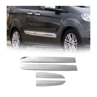 SeitentüRleiste TüRschutz FüR Ford Transit Tourneo Courier 2014-2024 Chrom 4X