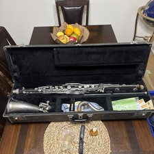 Vintage Selmer Bundy USA Bb Bass Clarinet Case Neck Bell Mouthpiece Tested