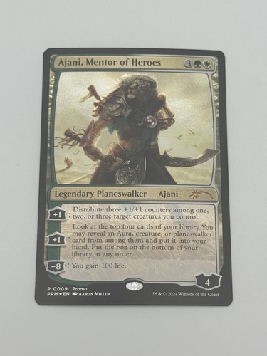 MTG Ajani, Mentor of Heroes (Foil) Promo Near Mint Legendary Planeswalker
