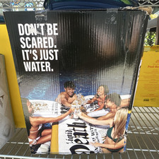 Liquid Death Can-Shaped Pool Float White Gold Black 2023 14+ Age