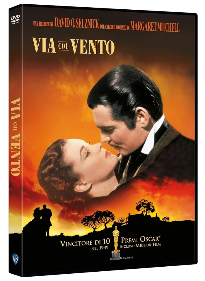 WARNER BROS. 2 Dvd VIA COL VENTO di David O. Selznick nuovo sigillato 1939