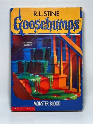 28th Print #3 Monster Blood 1 Goosebumps Book Original Cover RL Stine 1992 GOOD