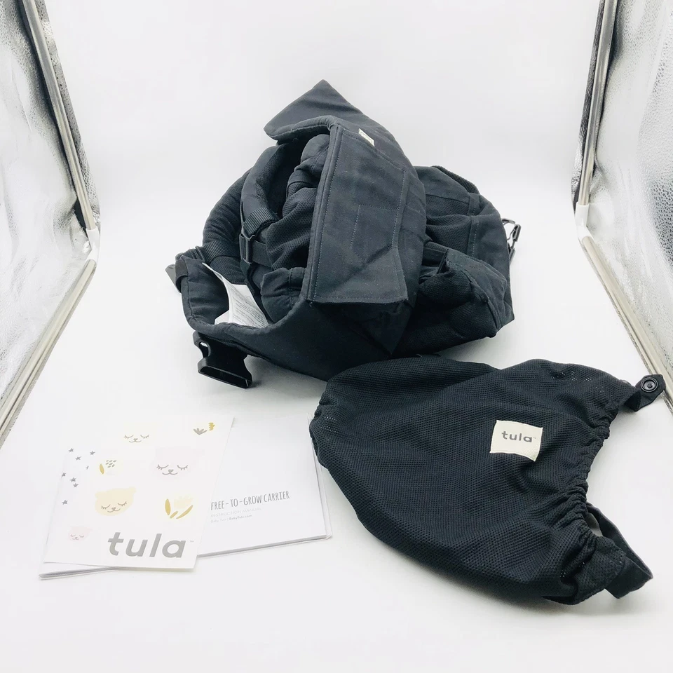 Portabebés Baby Tula Urbanista de malla libre para crecer, 7-45 libras, negro, TBCP7S7 Foto 4 de 4