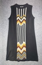 Missoni Target Black Chevron Stripe Dress Size XS NWT zig zag sweater mini