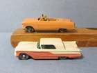 Vtg Matchbox #39 & #75 Ford Zodiac Convertible & 1958 Thunderbird Grey Wheels EX