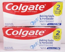 Colgate Baking Soda & Peroxide Whitening Toothpaste, 6.0 oz ea, 4 TOTAL