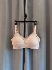 Honeylove LiftWear Crossover Bra 1X Sand Blush Pink Wireless Support Sculpting