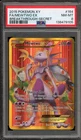 Pokemon Mewtwo EX XY Breakthrough Secret Rare #164 PSA 8