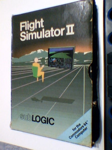 Flight Simulator II 2 5.25" Floppy Disk Computer Game Commodore 64