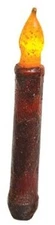 Burnt Burgundy 6" Taper Candle with Timer 
