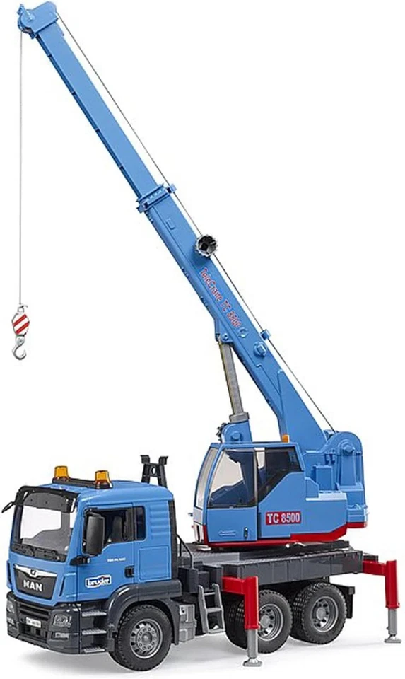 BRUDER 1:16 CAMION AUTOGRU MAN TGS 26.500 TELECRANE TC 8500 ART 03771 - Immagine 3 di 4