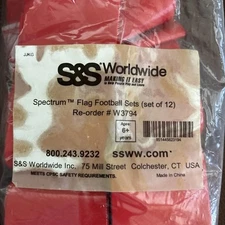 Spectrum Flag Football Set 12 Belts  Adults Kid All Red