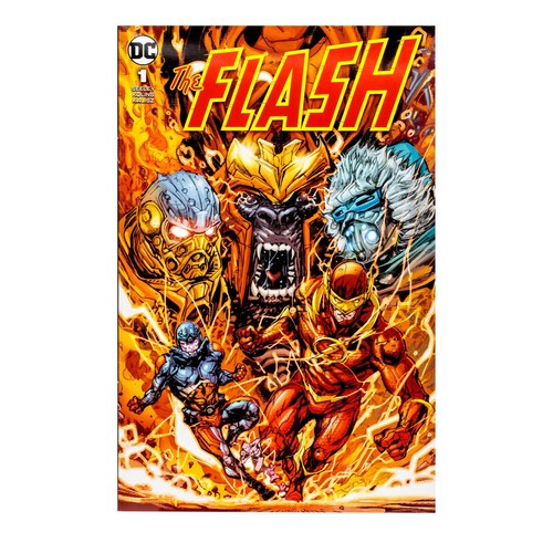 DC Direct Personaggio 7IN con Fumetto The Flash WV2 The Flash Barry Allen - Foto 8 di 9