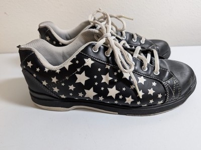 ETONIC Black w/Stars Perfect Slide Women's Bowling Shoes US Size 8.5