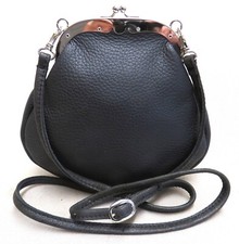 1A SATTLERQUALITÄT Markttasche BÜGELTASCHE Schultertasche LEDER Kutschertasche *