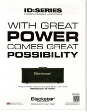 2013 BLACKSTAR ID Series Programmable Amplifiers magazine print ad