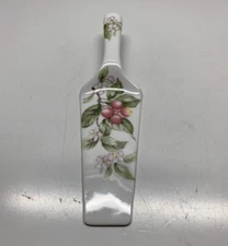 pie cake server andrea by sadek japan porcelain floral vintage cherry blossoms