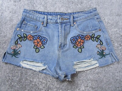 Dance Marvel Shorts Womens Medium Cut Off Denim Medium