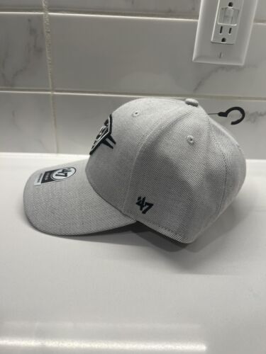 '47 Brand MVP Oklahoma City OKC Thunder Gray Black Mojo Strapback Hat Cap NEW - Picture 2 of 4
