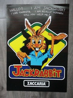Jackrabbit Video Arcade Machine Flyer Original Zaccaria Brochure