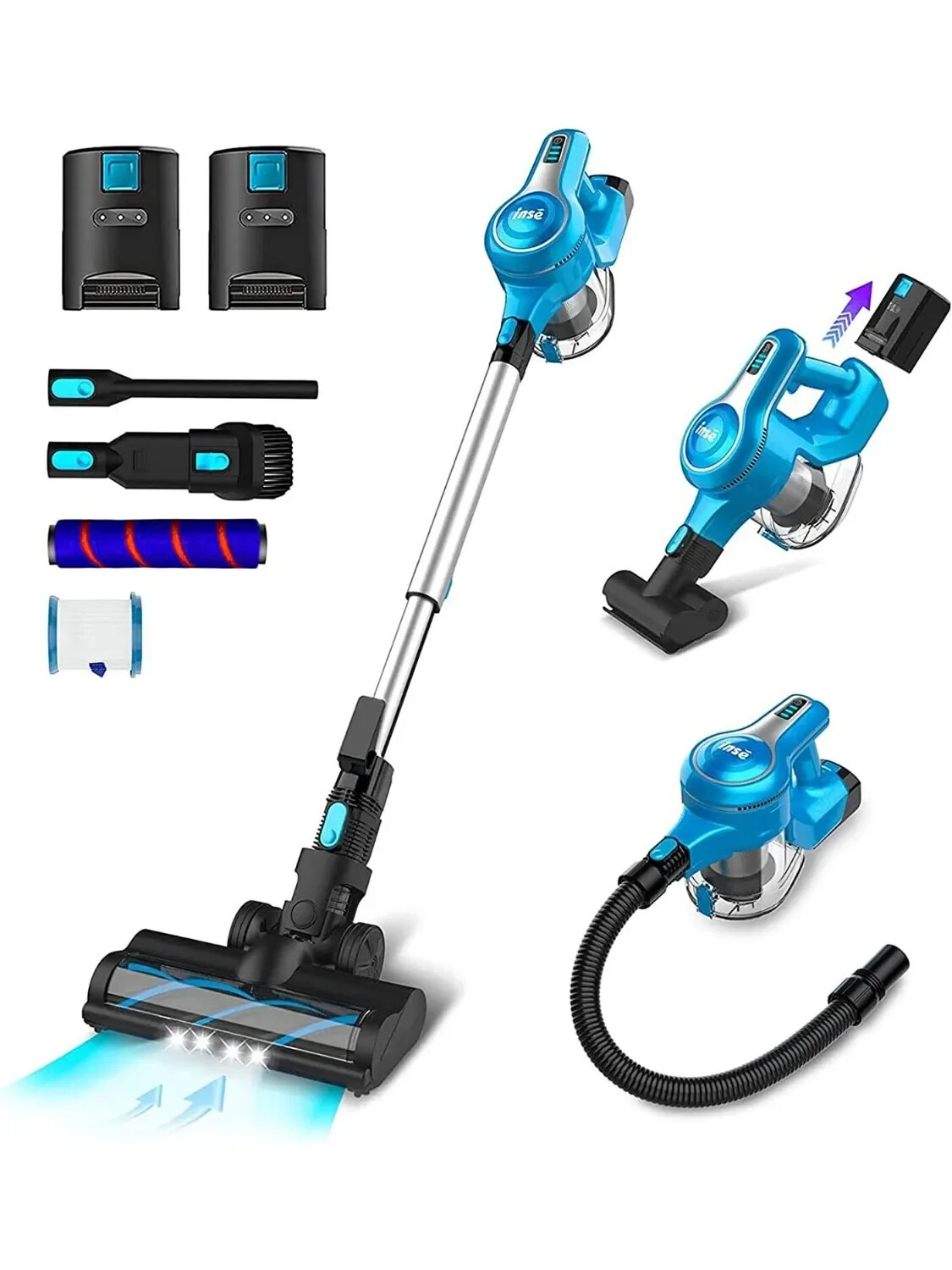 Cordless Handheld Vacuum Cleaner 23000pa 265W Brushless Motor Stick Vacuum New