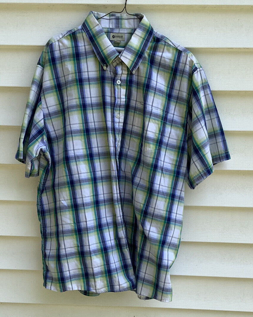 Haggar Clothing Men Shirt Size XL Button Down Sho… - image 3