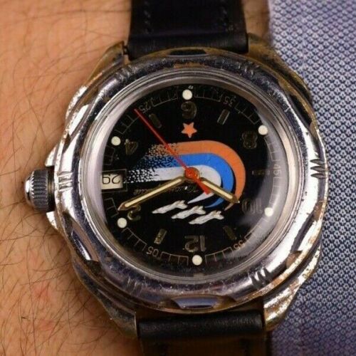 Vintage Vostok Komandirskie Armbanduhr für Männer Militär 90er Uhr... - Bild 1 von 7