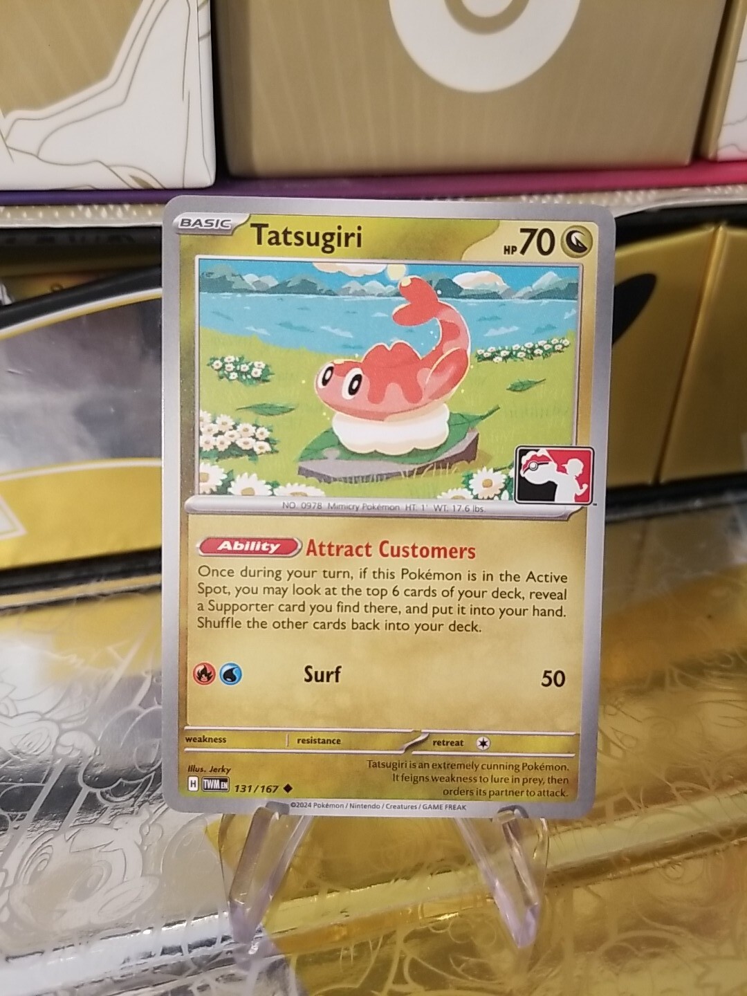 Tatsugiri Pokemon Prize Pack Series 6 Promo Pokemon Card NM/LP